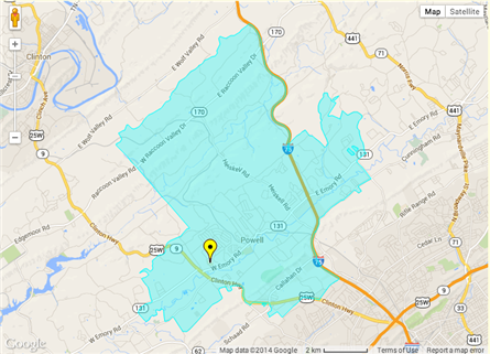 Powell Middle School Zone 